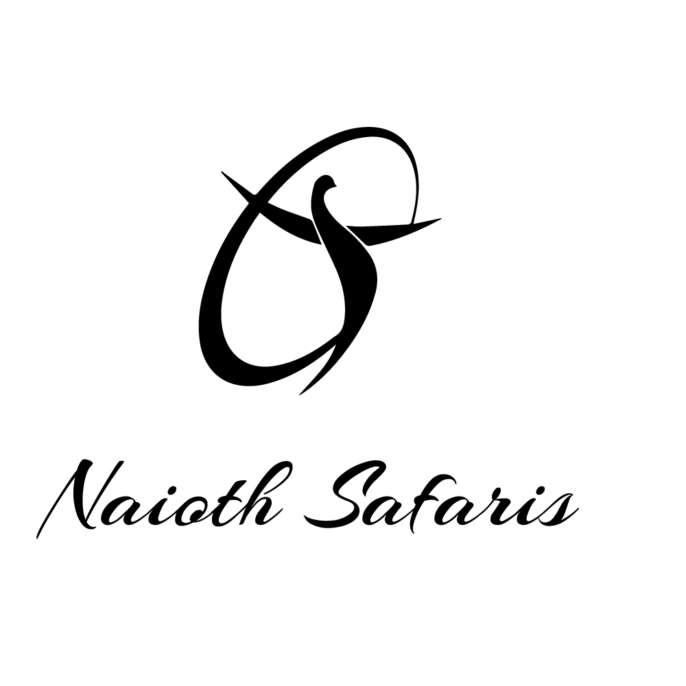 A black logo depicting an abstract bird shape above the text 