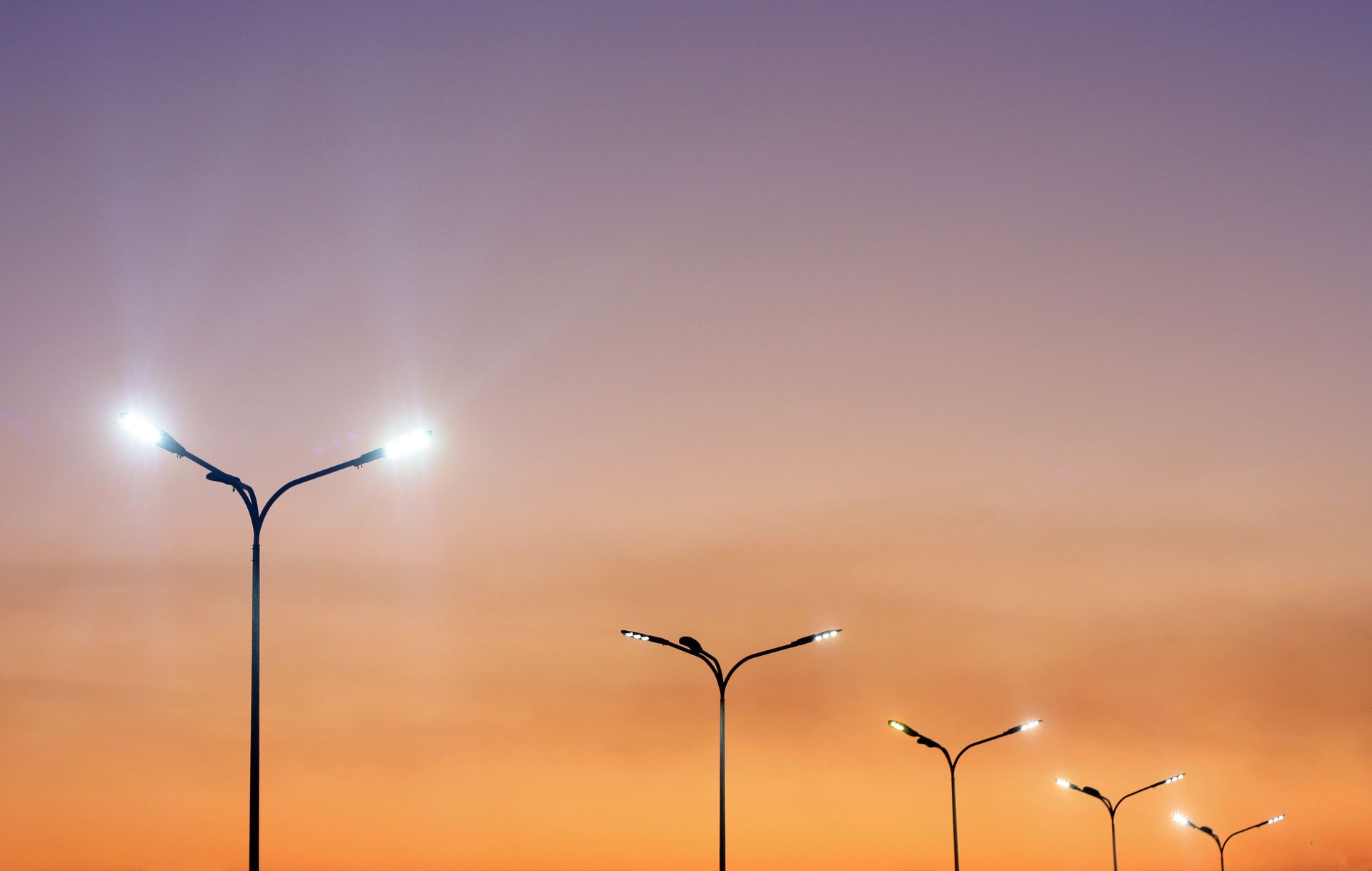 Modern Minimal Street Lights - Grand Island, NE - Ensley Electrical Svcs Inc
