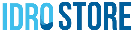 IDRO STORE logo in blue and light blue text on a white background