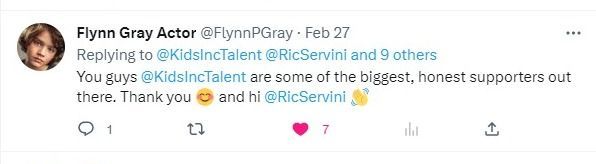 @KidsIncTalent testimonials 