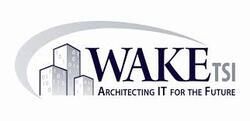 WAKEtsi logo with stylized buildings and the tagline “Architecting IT for the Future”