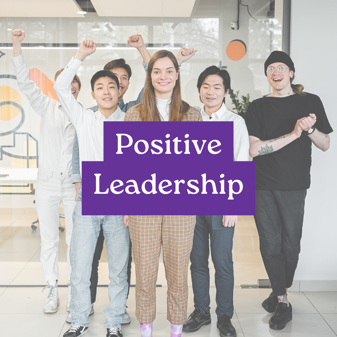 Group of people with arms raised, text overlay
