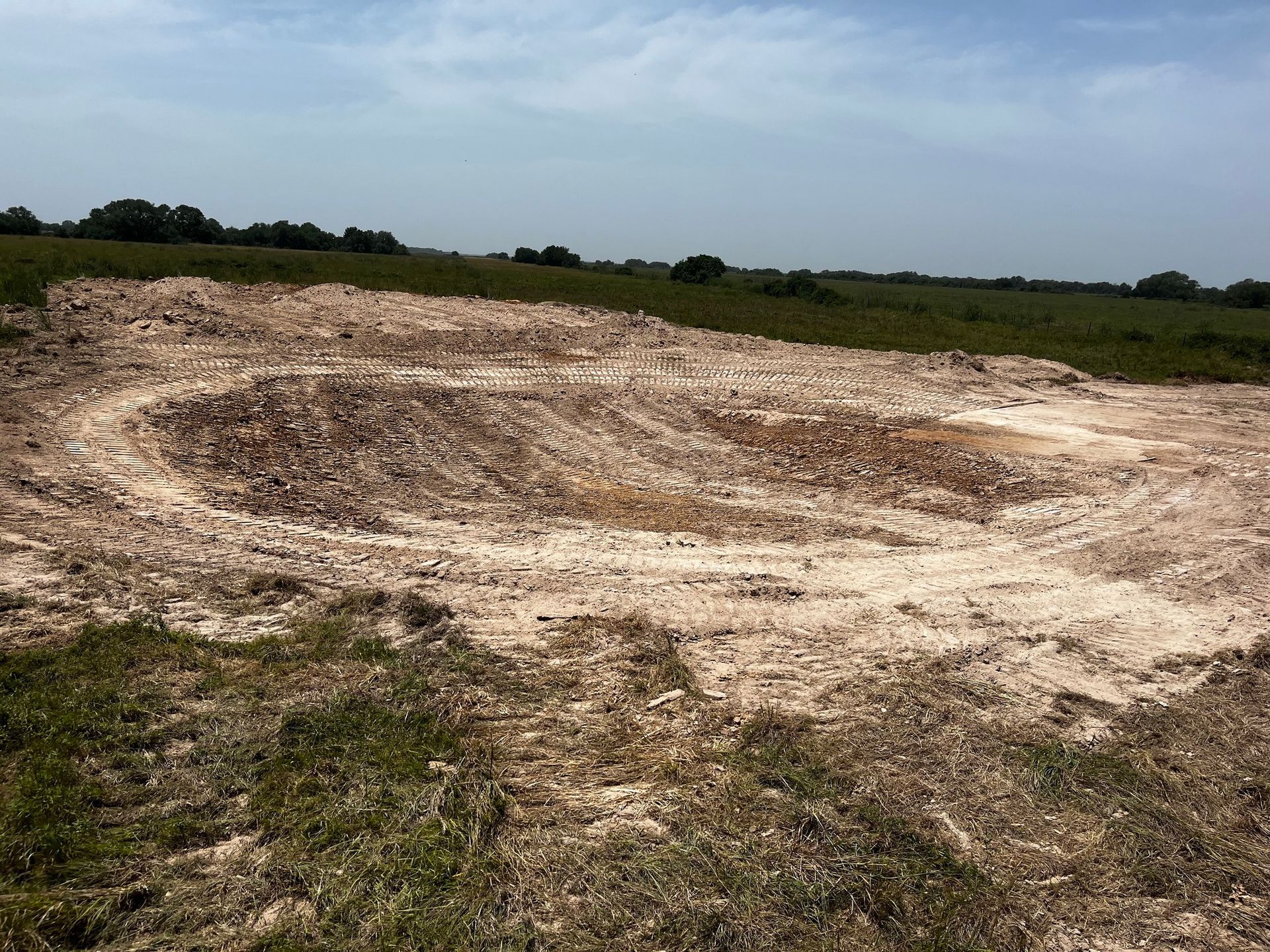 Finished pond excavation for rural acreage near Sealy TX