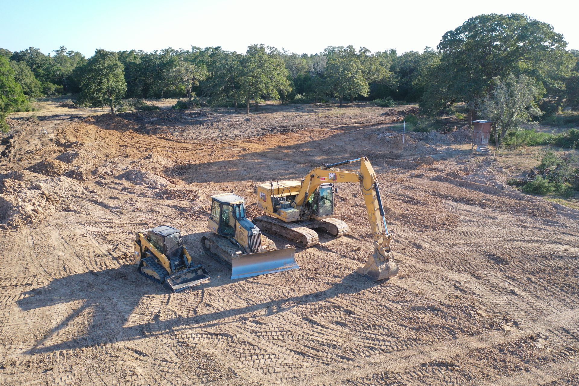 Aerial view of a Gulf Coast Conservation land development project