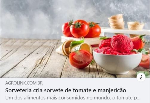 Sorveteria cria sorvete de tomate e manjericão Sorveteria cria sorvete de tomate e manjericão