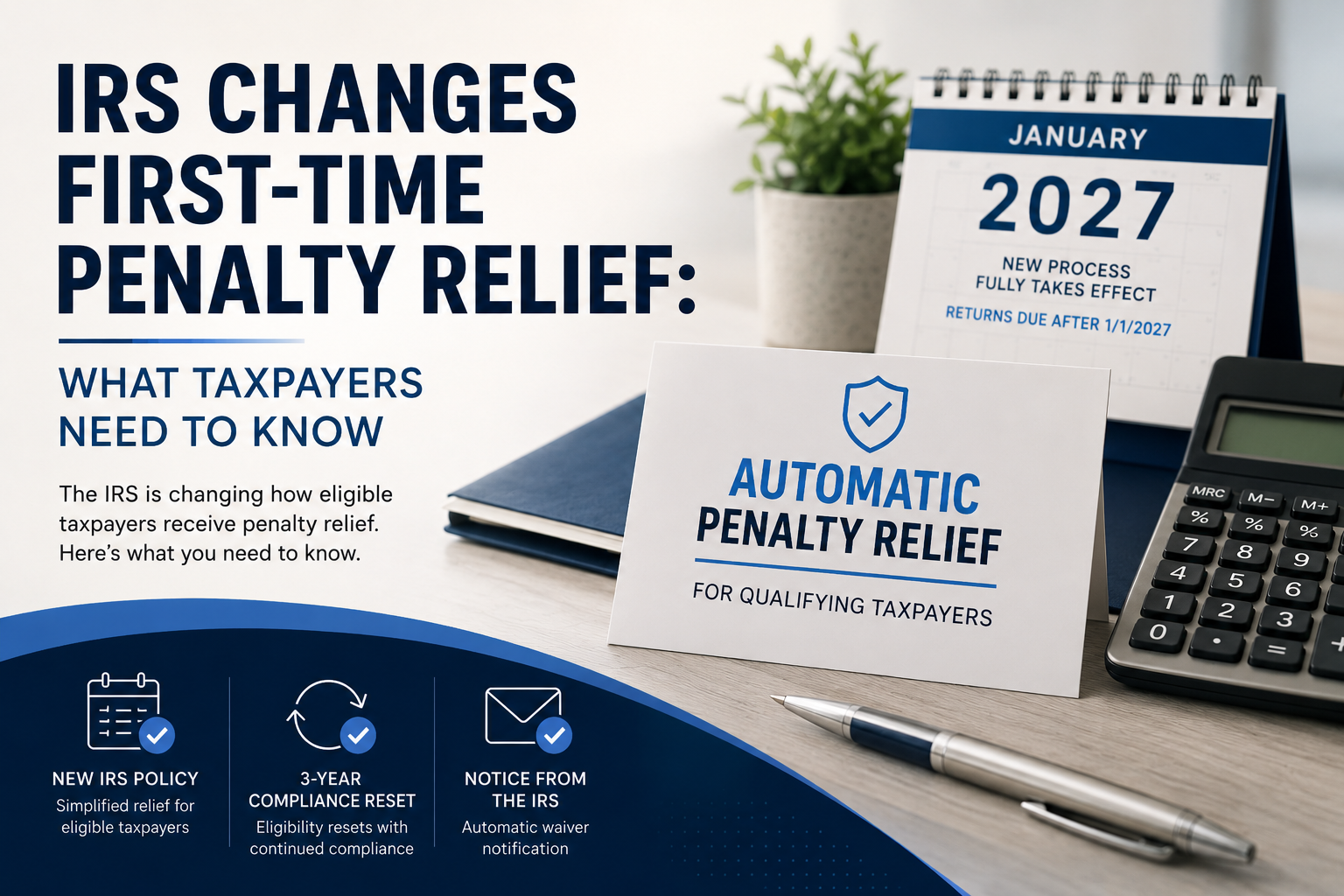 IRS Changes First-ey reief Photo