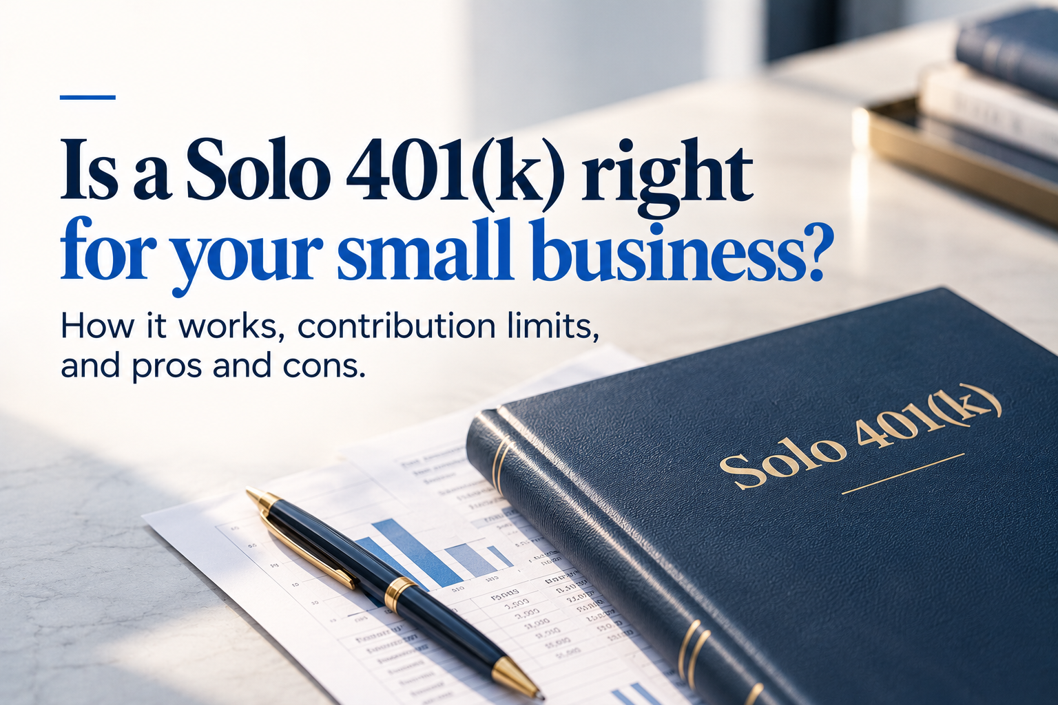 Solo 401(k) for small business graphic