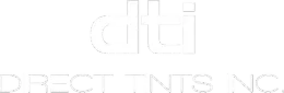 Logo for Direct Tents Inc. with "dti" in a stylized font above the company name.