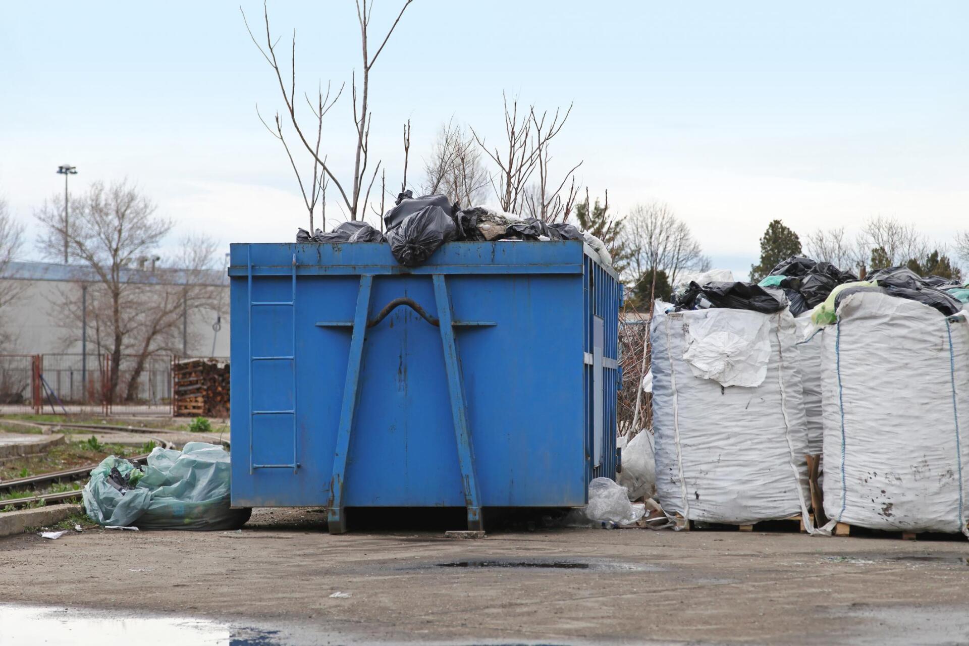 garbages near the road