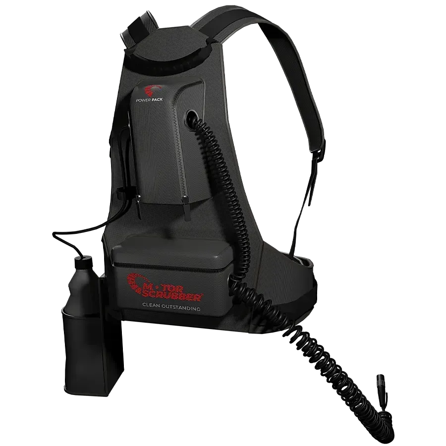 Black pole sander with a rectangular base, used for drywall or other flat surfaces.