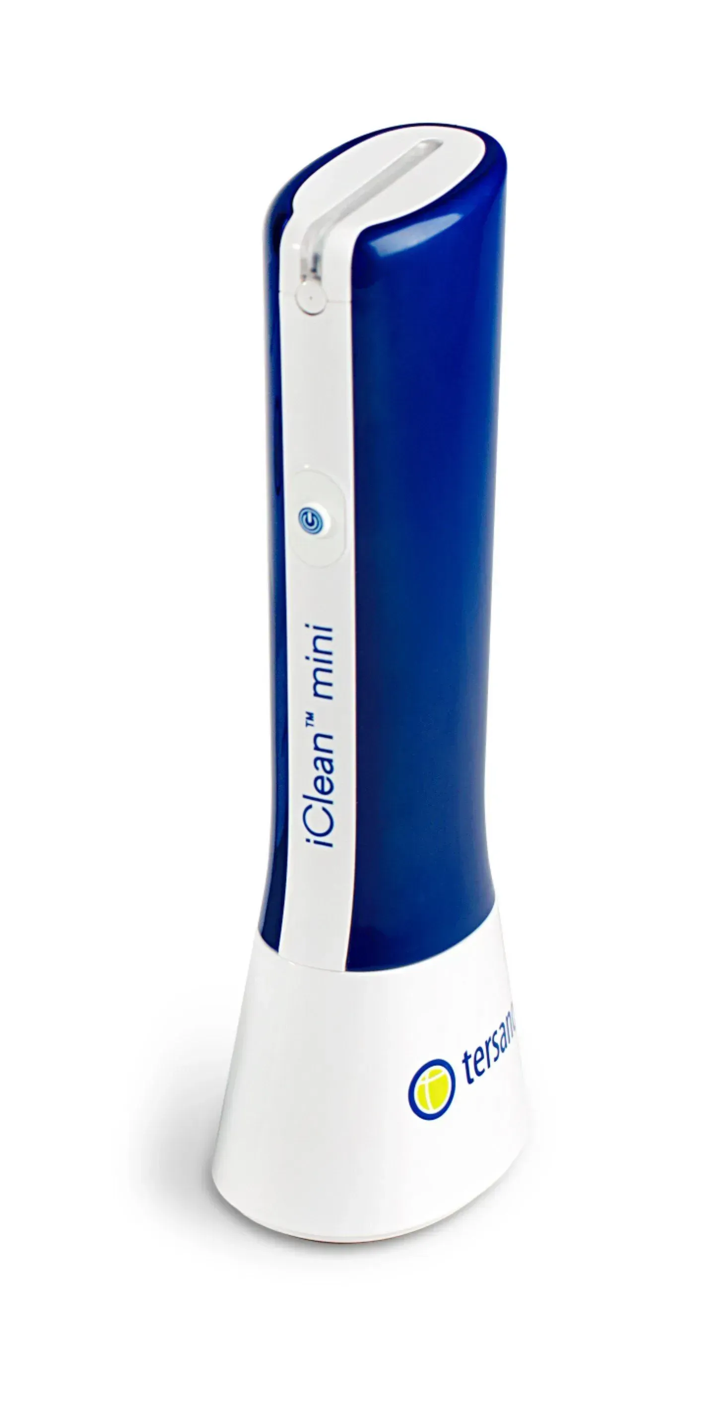 Blue and white iClean mini urine analyzer.