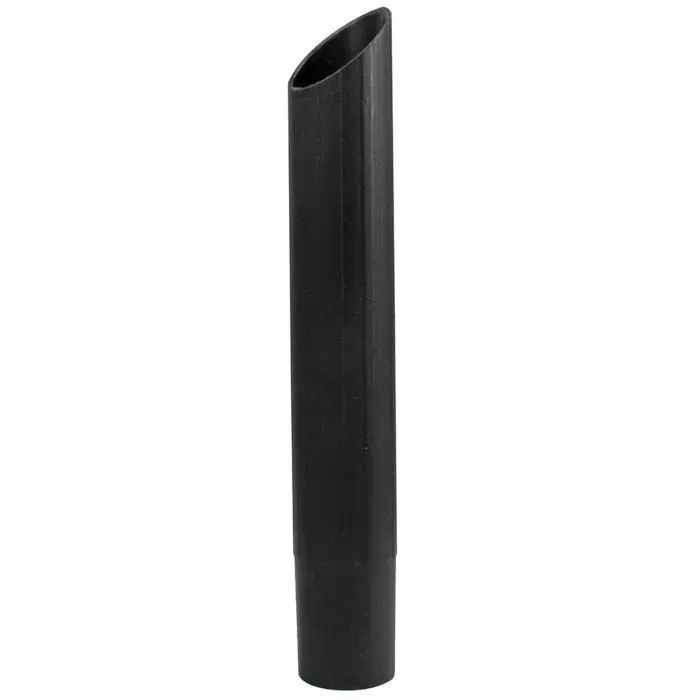 Black crevice tool for vacuum cleaner, angled tip.