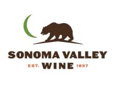 A logo for sonoma valley wine with a bear and a crescent moon.
