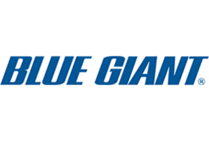 The blue giant logo is on a white background.