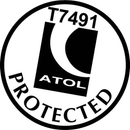 ATOL T7491 Protected logo in black and white
