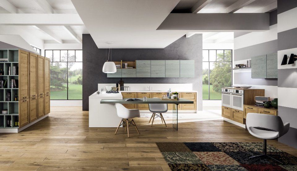 cucina moderna con penisola
