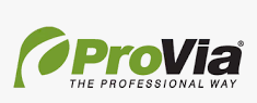 ProVia logo with a green leaf design and the text 
