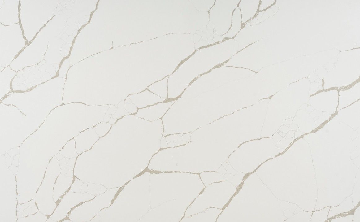 White marble surface with subtle gray veining