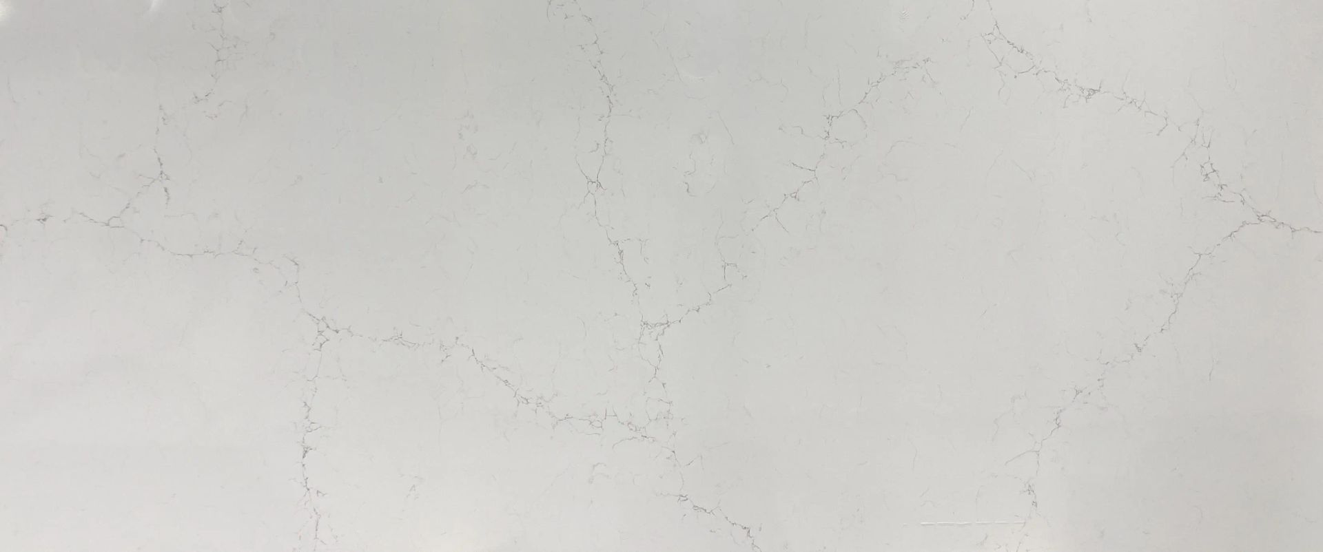 Close-up of a light gray cracked wall with faint speckled texture