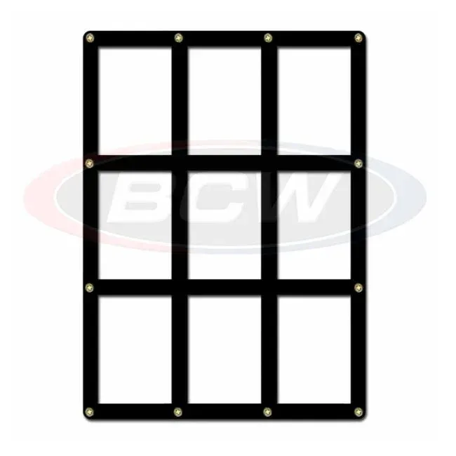 BCW 9 Card Screwdown Holder - Black Border
