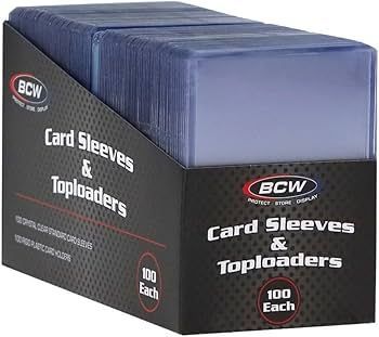 BCW 100 Count Card Sleeve and Toploader Combo Pack