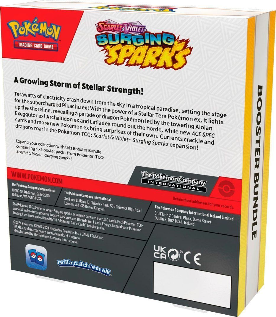 Pokémon Trading Card Game: Scarlet & Violet - Surging Sparks 6 Pk Booster Bundle
