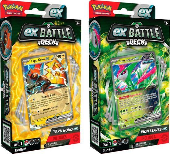 Pokémon - Trading Card Game: Tapu Koko ex Battle Deck & Iron Leaves ex Battle Deck