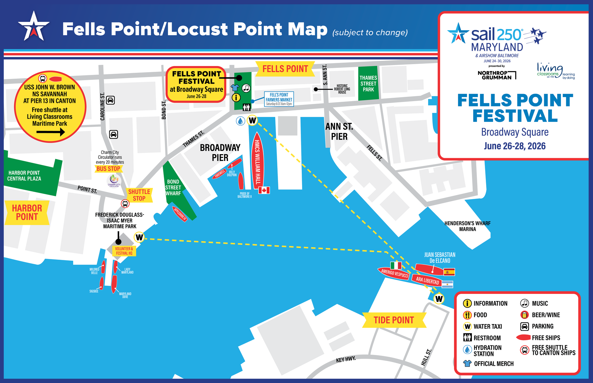 Fells Point/Locust Point Map