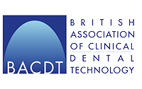 Logo of the British Association of Clinical Dental Technology; blue arched shape and text on white.