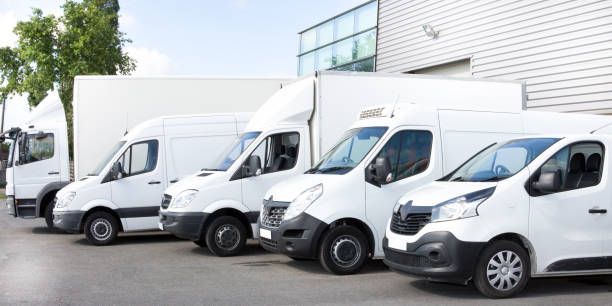 Several cars at the vehicle storage