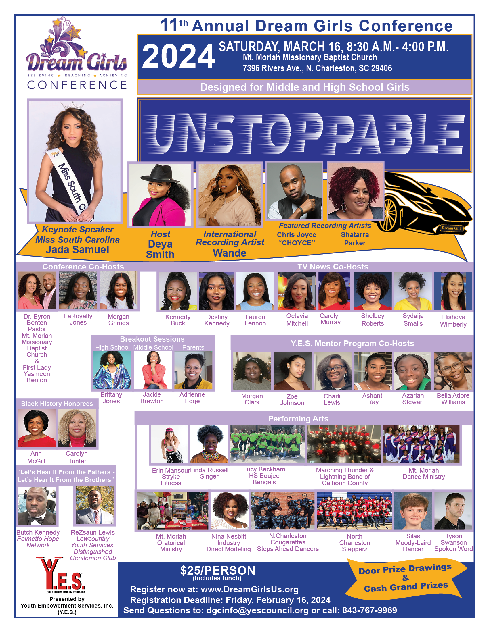 a poster for the 11th annual dream girls conference