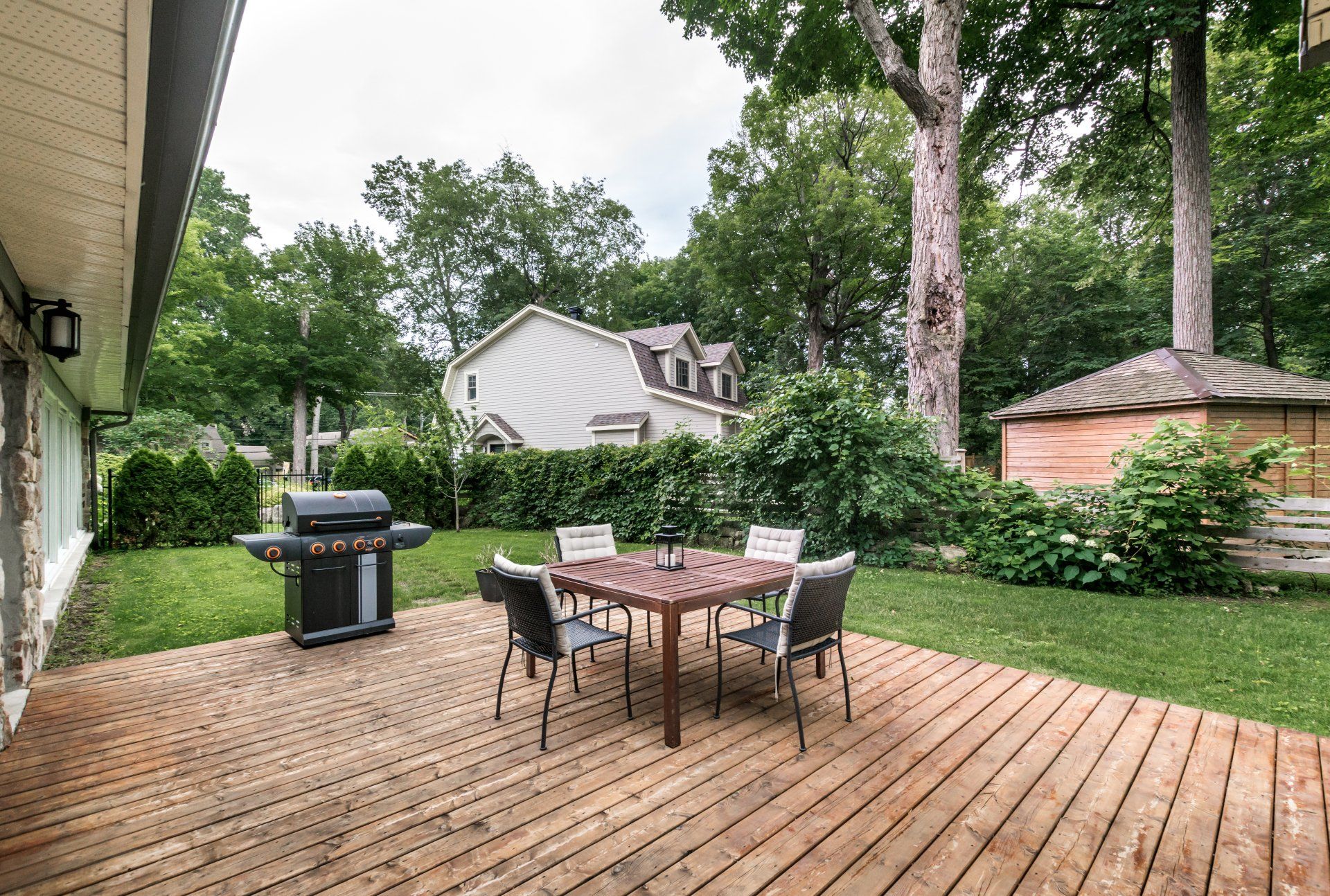 Backyard deck