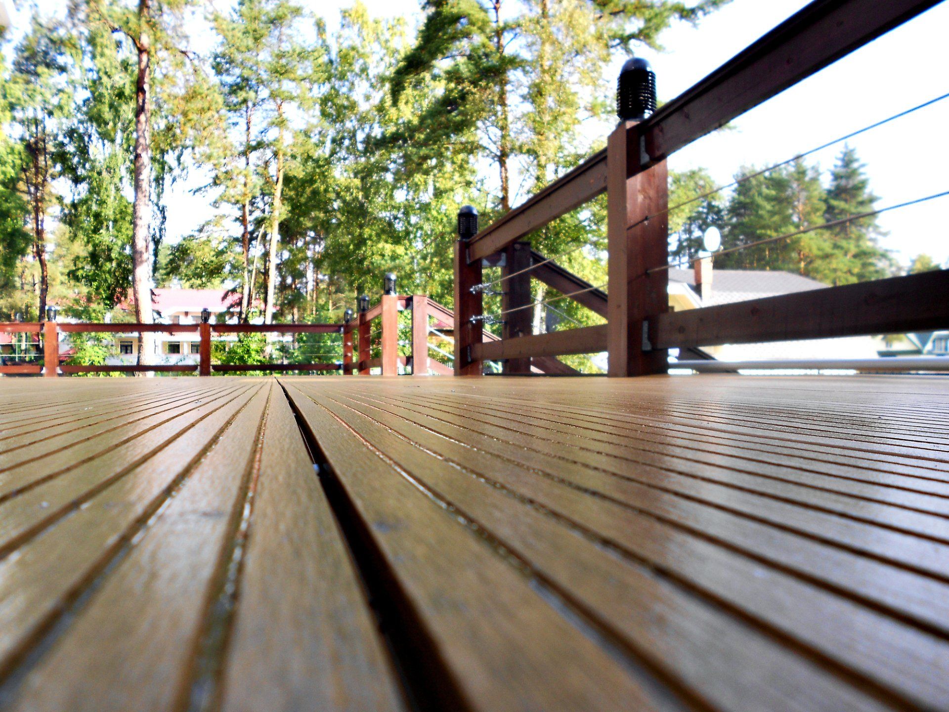 Wooden deck