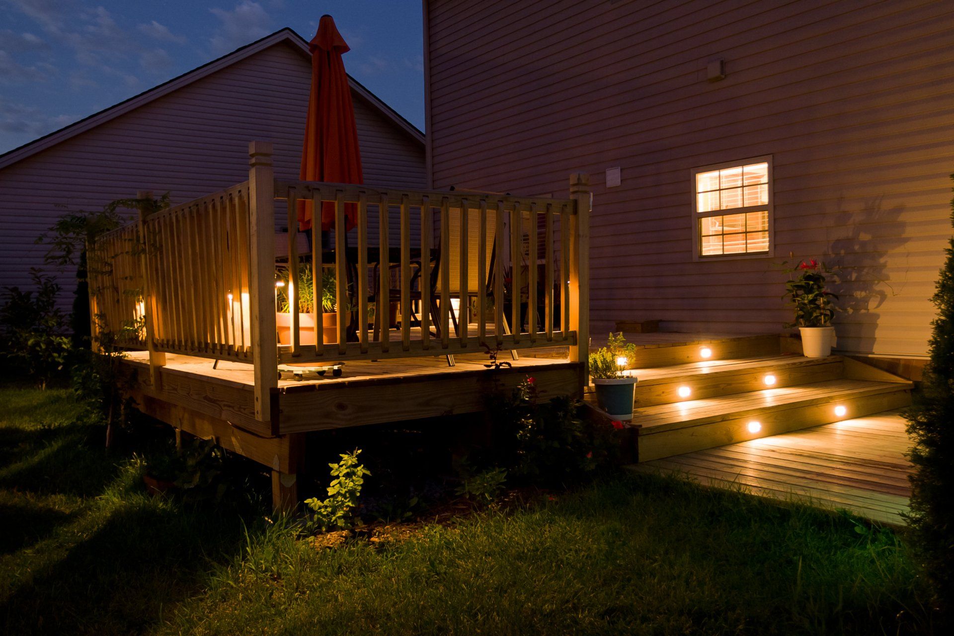 Backyard deck