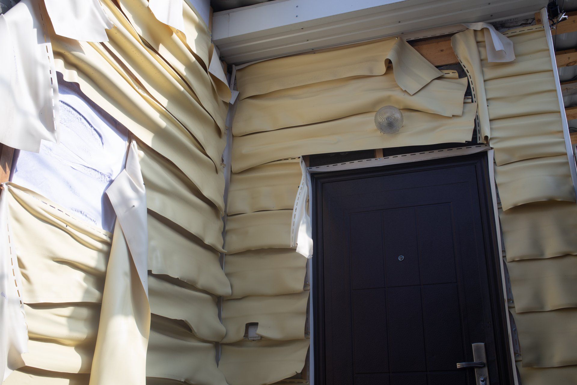 Damaged siding