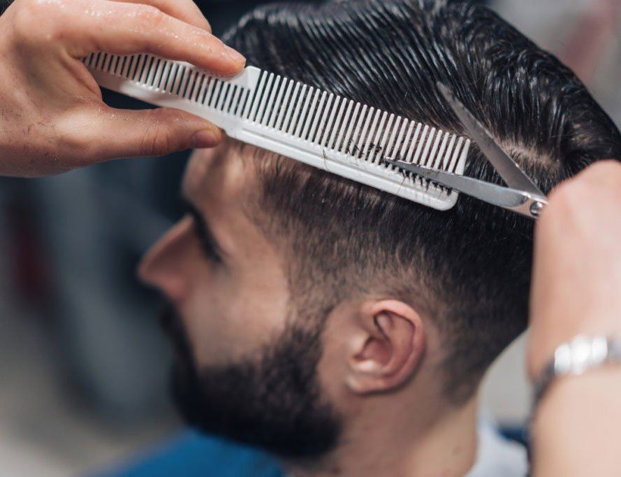 Mens barber on edwardsville, il main street
