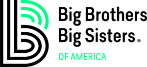 The logo for big brothers big sisters of america is black and green.