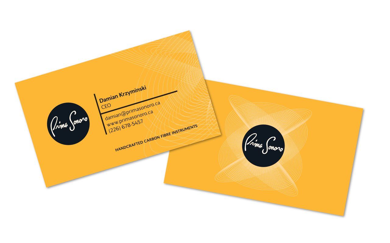 prima sonoro business cards