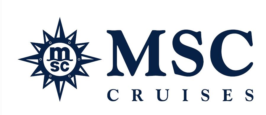 MSC Cruises logo: compass rose with "MSC" in the center and text "CRUISES" below.