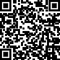 Black-and-white QR code square on a plain white background