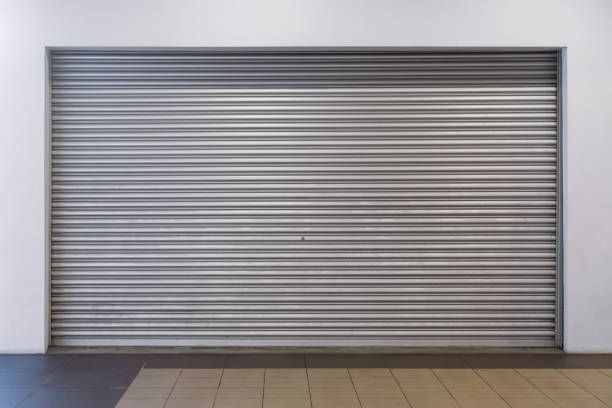 Metallic Roller Shutter Background | East Lansing MI 