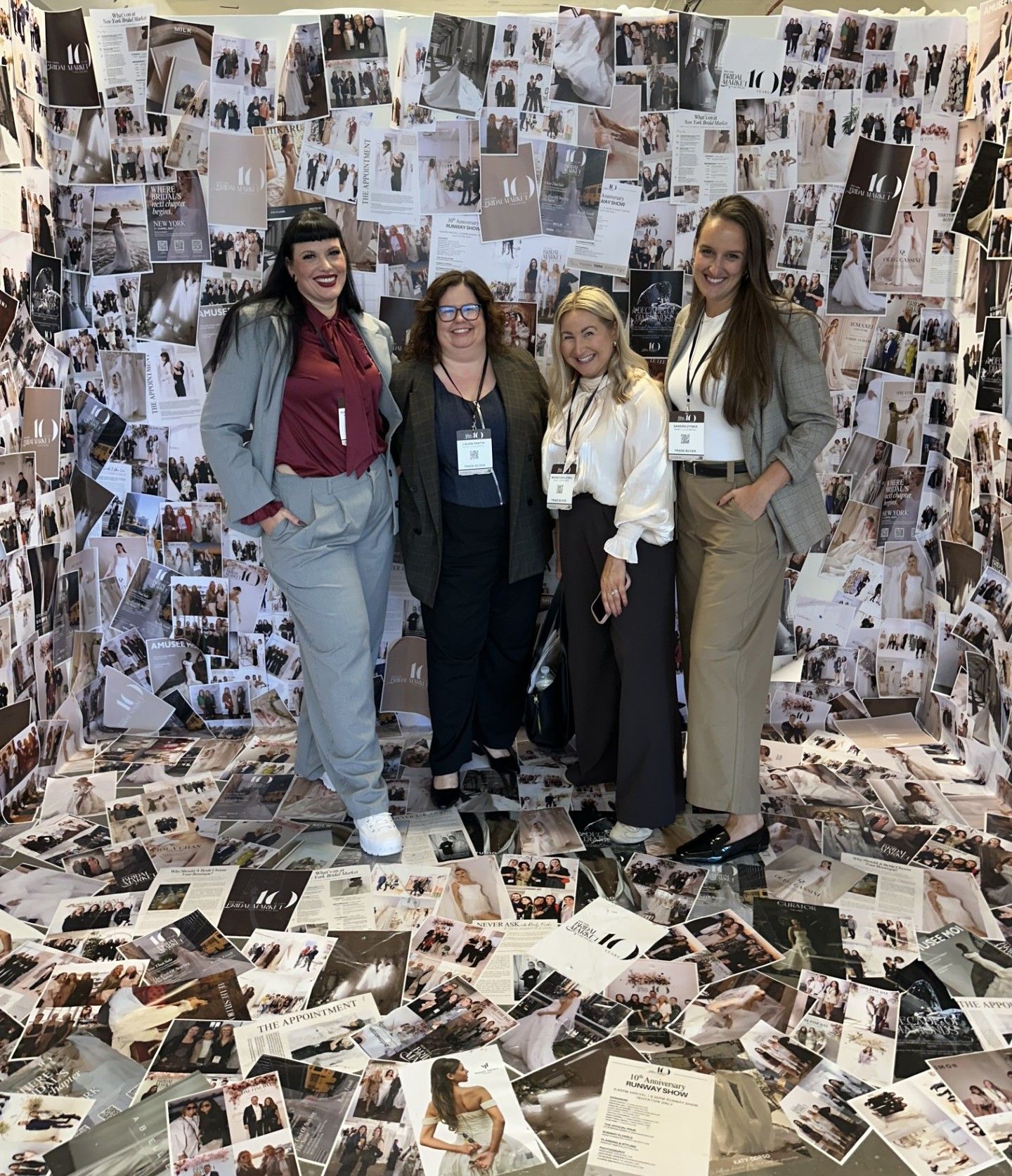 buyers at new york bridal fashion week,