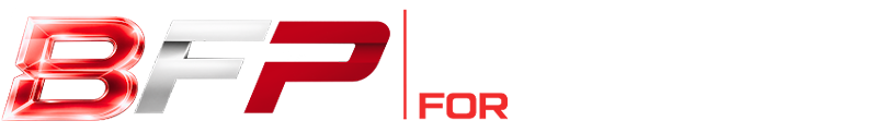 BFP Performance logo in red italic lettering on a white background