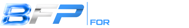 BFP Performance logo in blue italic text with a sleek chrome-styled BFP icon
