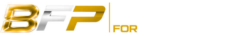 BFP Performance logo in gold and black text on a white background