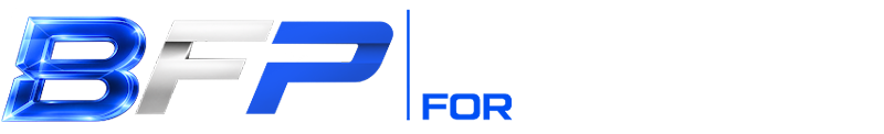 Blue and gray BFP logo with small “FOR” text