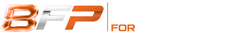 Orange “BFP Performance” logo on a white background