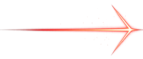Thin red-orange arrow pointing right on a white background