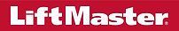 A red background with white text that says lift master