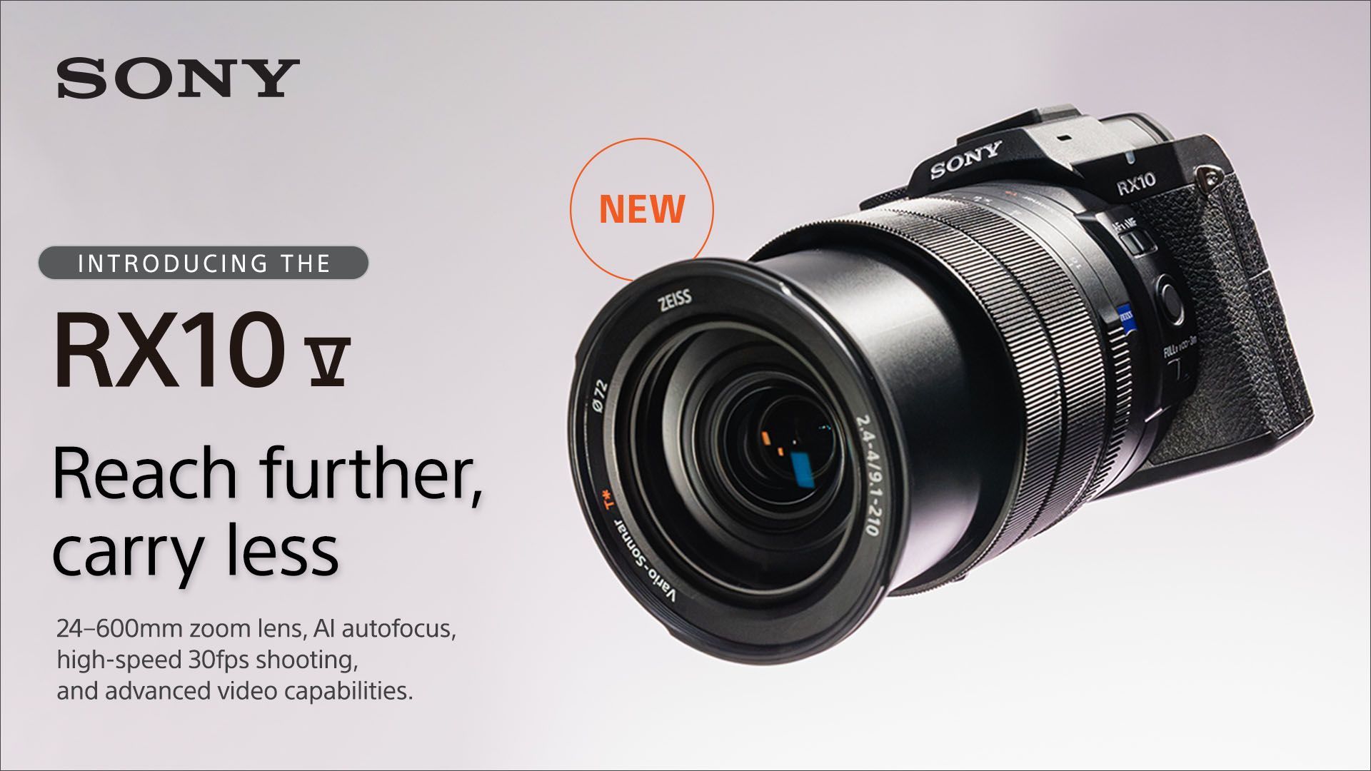 NEW Sony RX10 V Premium 25x High-zoom Camera